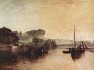 Petworth Sussex, Egremont grófjának rezidenciája, harmatos reggel alkotó: Joseph Mallord William Turner